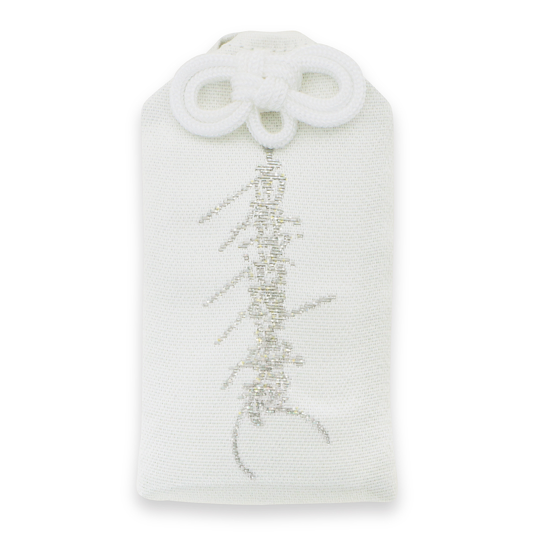 【WEB限定】宝石糸御守（ダイヤモンド）白